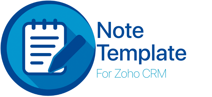Note Template for Zoho CRM icon — #41 highest rated app on Zoho Marketplace